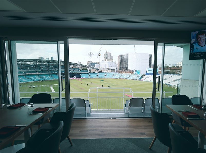 View across the pitch from a Bedser Suite at The Kia Oval